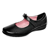 Zapato Escolar Dama Flexi Negro 078-938