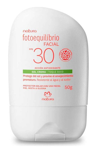 Gel Crema Protector Facial Natura 30 Fps