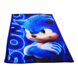 Cobertor Sonic The Hedgehog Infantil Matrimonial Hd