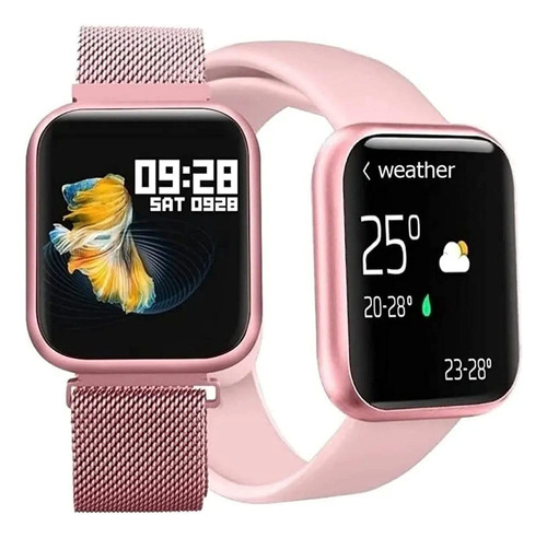 Smartwatch Sw8 A Prova Dágua + 2 Pulseiras + Película