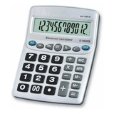 2 Calculadoras De Mesa 12 Dígitos Grande Balcão Loja À Pilha