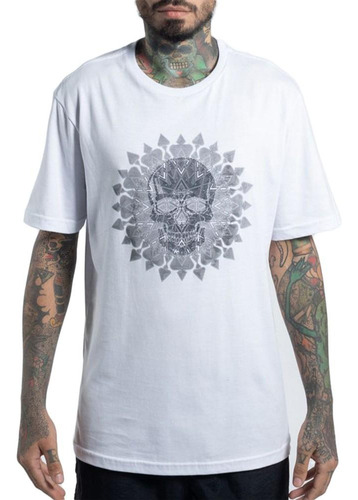 Camiseta Mcd Regular Enigma Mandala Masculina Branco