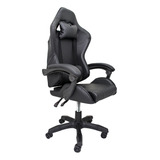 Silla Gamer Ergonomica Para Escritorio Gaming Hogar Oficina Color Negro Material Del Tapizado Vinipiel