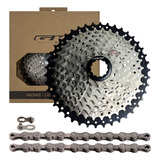 Kit 9 Velocidades Cadena Kmc Z9+ Pacha Gw 11-42 Cassette Mtb