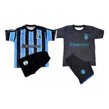 2 Kit Conjunto Infantil Do Grêmio Novo