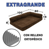 Camita De Perro Extragrande Imperial 2 Coderas, Relleno Orto