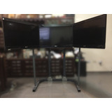 3 X Sony32 Fhd, Soporte De Piso, Excelente Estado, Simulador