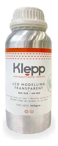 Klepp Resina Dental 3d Modelling Lcd Clear-transparente 500g