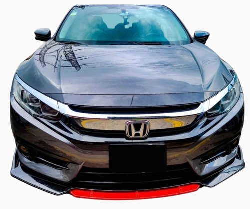 Lip Para Honda Civic 2016 - 2020 ¡porta Placas De Regalo!