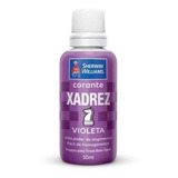 Corante Xadrez Líquido Bisnaga 50ml Violeta 4 Unidades