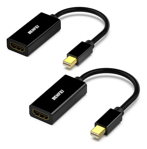 Paquete De 2 Adaptadores Mini Displayport A Hdmi, Benfei Min