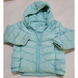 Campera Puffer Cheeky Niño T3 Años  Color Celeste Con Bolsa 