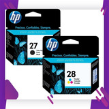 Cartucho Hp 27 + Hp 28 Original *promoção Nova*