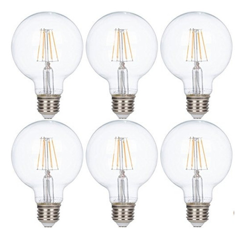 Pack X6 Ampolleta Led Globo Edison Vintage Clásico Retro 6w