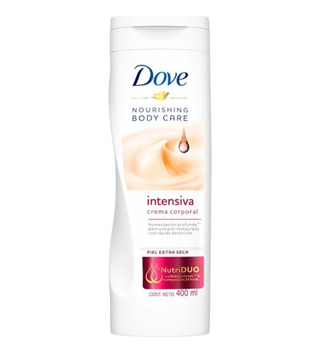 Crema Corporal Dove Nourishing Body Care Intensiva X 400 Ml