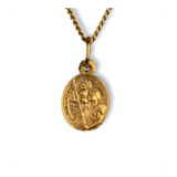 Medalla San Cristobal - Enchapado En Oro - Calidad Premium
