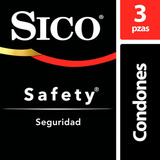 Caja Condones Sico Safety 12 Paquetes Con 3 Piezas