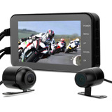 Cámara Dvr De La Motocicleta De 4 Pulgadas 1080p, Dvr De La