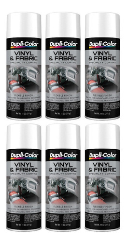 Paq 6 Pinturas Color Blanco Para Vinilo E Interiores De Auto