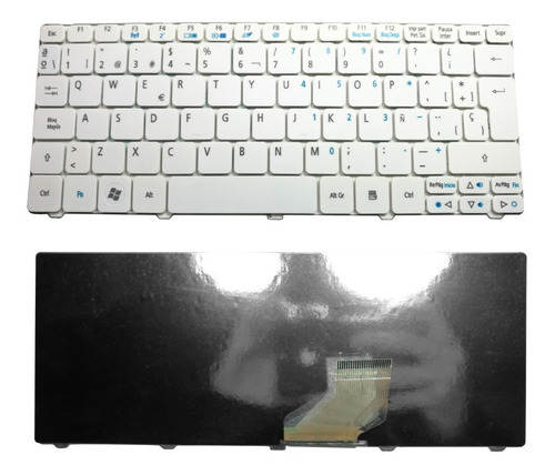 Teclado Netbook Acer Aspire One D257-13478 (blanco) Nuevo