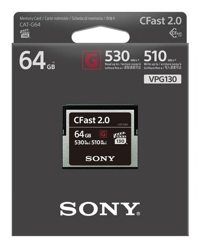 Tarjeta Sony Cfast 64gb / Profesional 64gb Cfast Transfer Sp