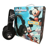 Audífonos De Diadema Bluetooth Mickey Mouse Con Luz