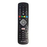 Cr-3220 Controle Remoto Compatível Tv Philips Smart Sky8049