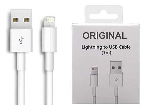 Cable De Cargador Usb Para iPhone, iPad, AirPods 1 Metro