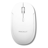 Mouse Macally En Alámbrico/blanco