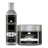 Shampoo + Mascara Matizador Black Platinum La Puissance