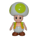 Figura Juguete Super Mario Bros Toad Hongo Verde 1-up