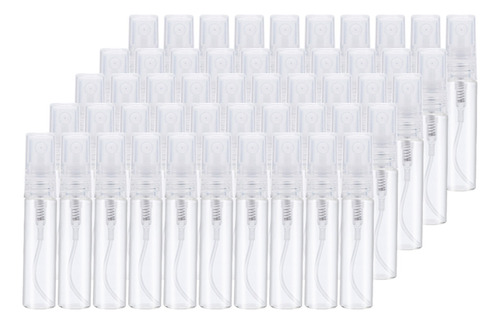 50 Pcs 5ml Mini Botellas Spray Perfume Vidrio Recargables