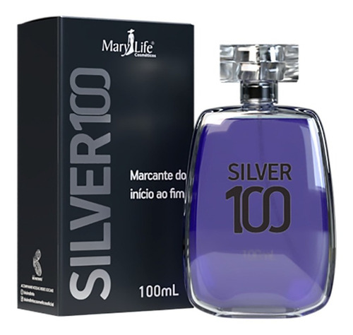 Perfume Masculino Homens Fortes E Modernos Silver 100 Mary Life 100ml