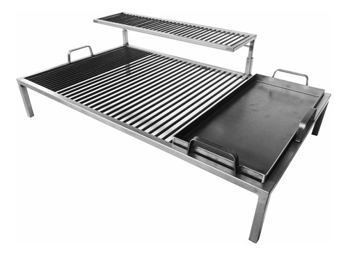 Parrilla Chef Vulcano 100x60 Hierros De 8mm Bifera 3,2mm