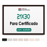 Moldura A4 21x30 Para Certificado Diploma Quadro Com Acetato