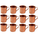 12 Caneca Moscow Mule Alumínio Pintado Linha Premium 350ml