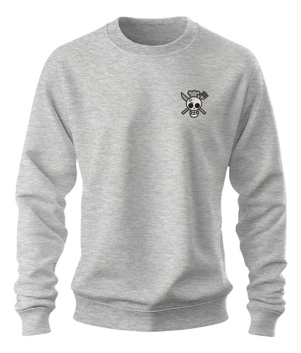 Sudadera Sweater Bordado Sanji One Piece Calavera Skull