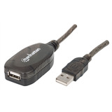 Cable Usb 2.0 Manhattan 150958 Extensión Activa 20mts M - H