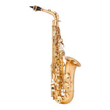 Saxofón Alto Eb Laqueado Alta Calidad, Kit Completo, Ligero