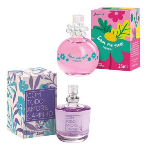 Kit Presenteável Com 2 Perfumes Femininos De 25ml Cada - Jequiti