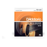 Cuerdas Guitarra Acustica Daddario Bronze Ej10 