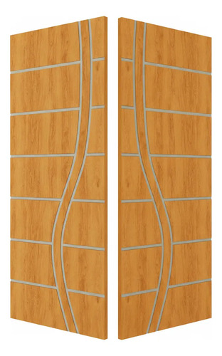 Kit 2 Folha De Porta Frisada R70ss Construção Casa Nova
