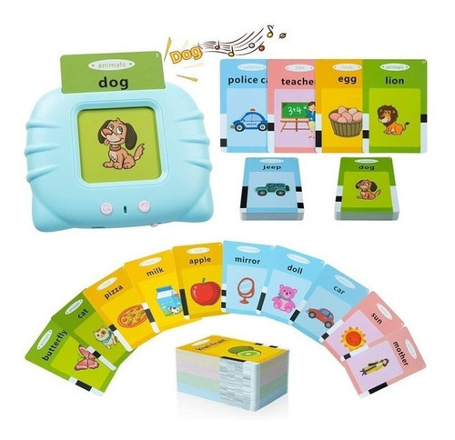 Generic Kids Electronics - Azul-juguetes Flashcard En Español, Educación Infantil