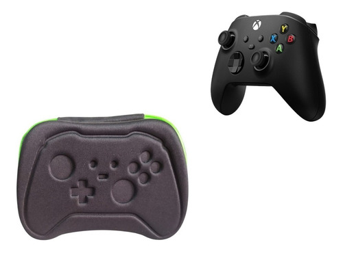 Case Capa Protetora Para Novo Xbox Series S Pto Zíper Verde