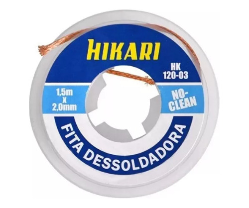 Fita Malha Dessolda Hikari 2.0mm Dessoldadora Hk-120-03