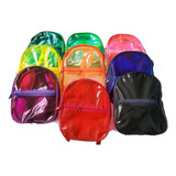 18,mochilas,traslucidas De Colores, Fiesta Infantil,lonchera