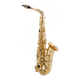 Saxofone Alto Laqueado Eb Milano Custom Sax Mi Com Case Loja