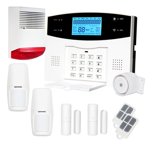 Kit4s Alarma Domiciliaria Casa Inalámbrica Celular Wifi Gsm