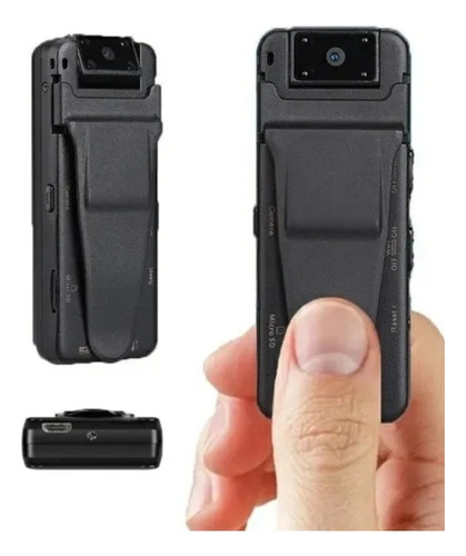 Mini Câmera Espiã Hd Filmadora Policia Externa Corpo 1080p