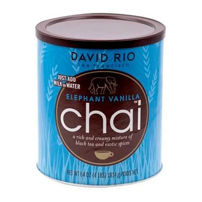 Chai David Rio Vainilla Té Negro Especias Polvo Sin Gluten 1.814kg | Meses sin interés